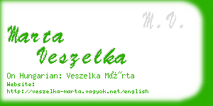 marta veszelka business card